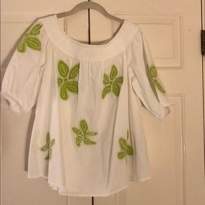 Crown and Ivy Smocked Off The Shoulder Top